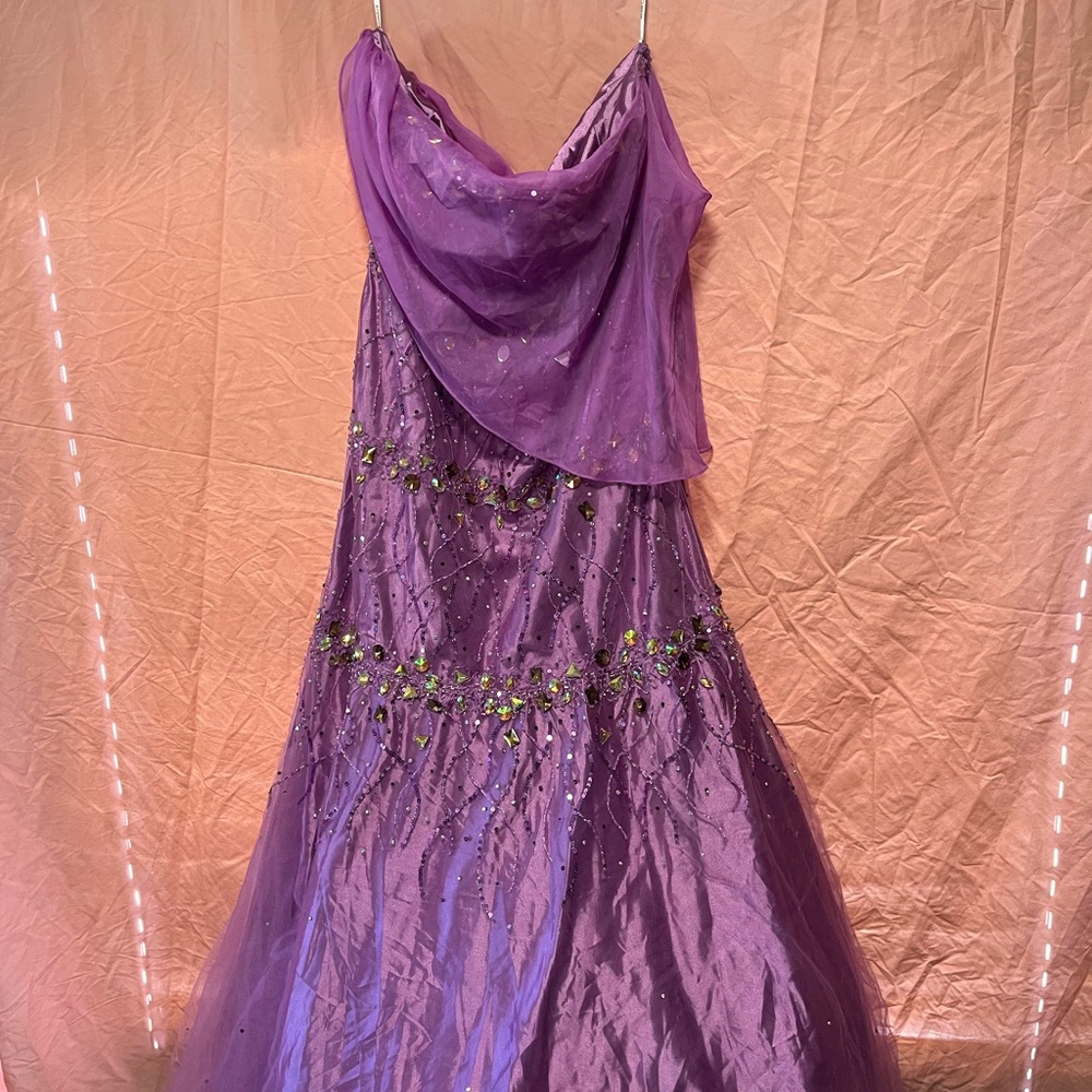 Elegant Purple Evening Gown